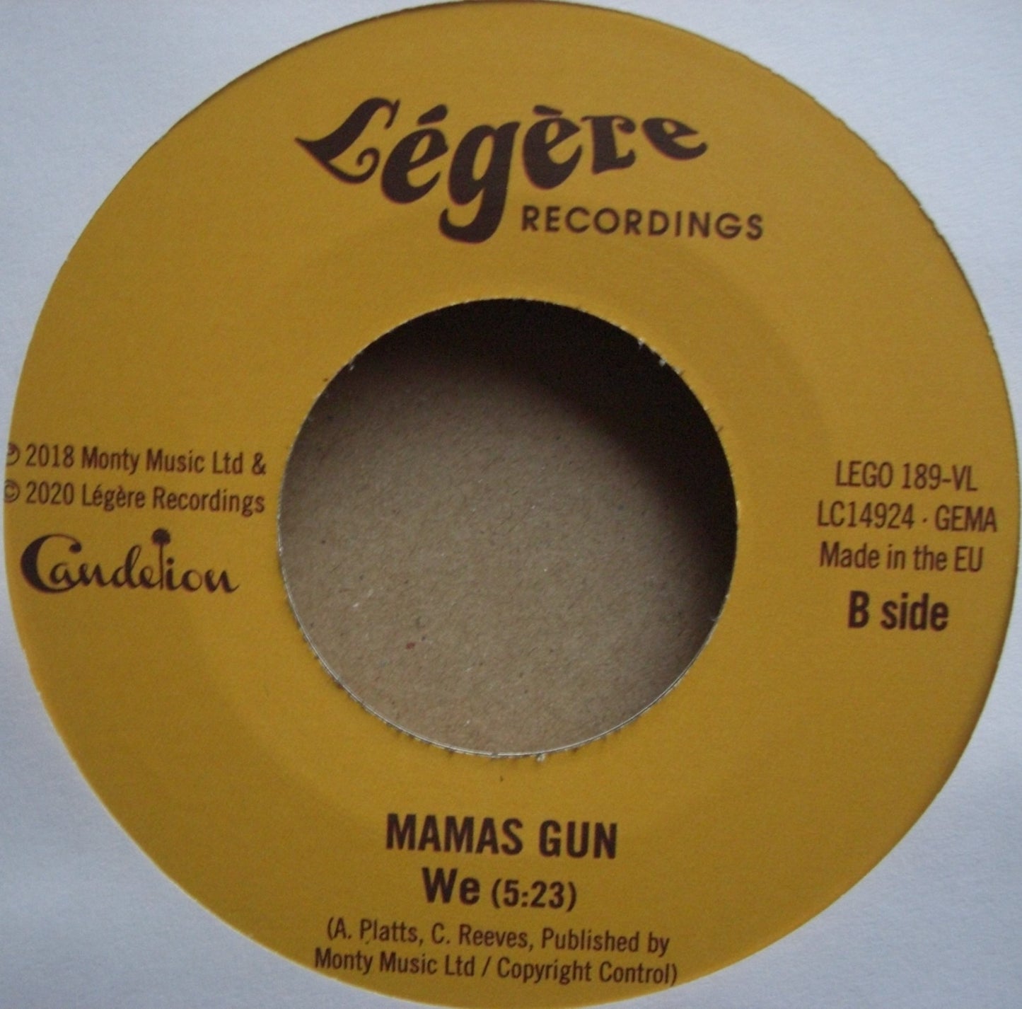 Mamas Gun – This Is The Day / We Vinyl, 7"