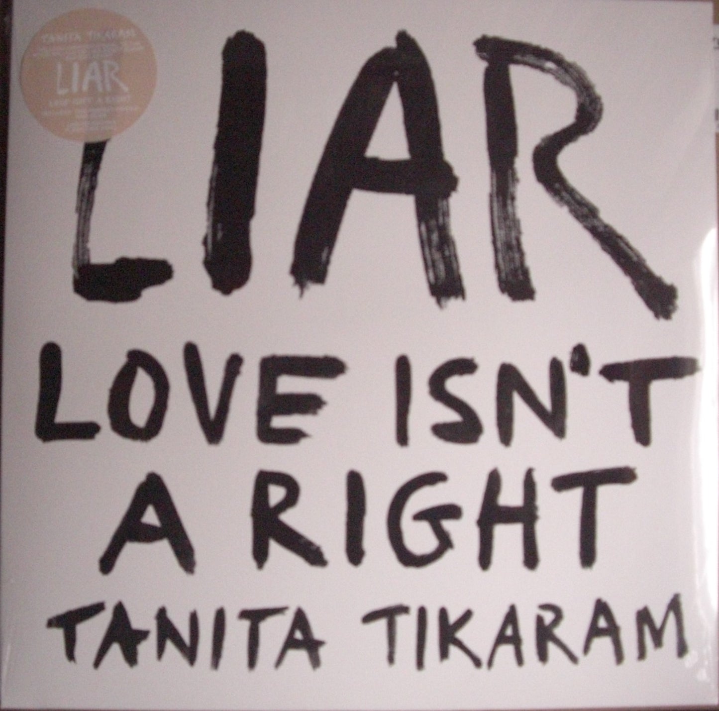 Tanita Tikaram - Liar - Love Isn't A Right Vinyl, LP, Album pink