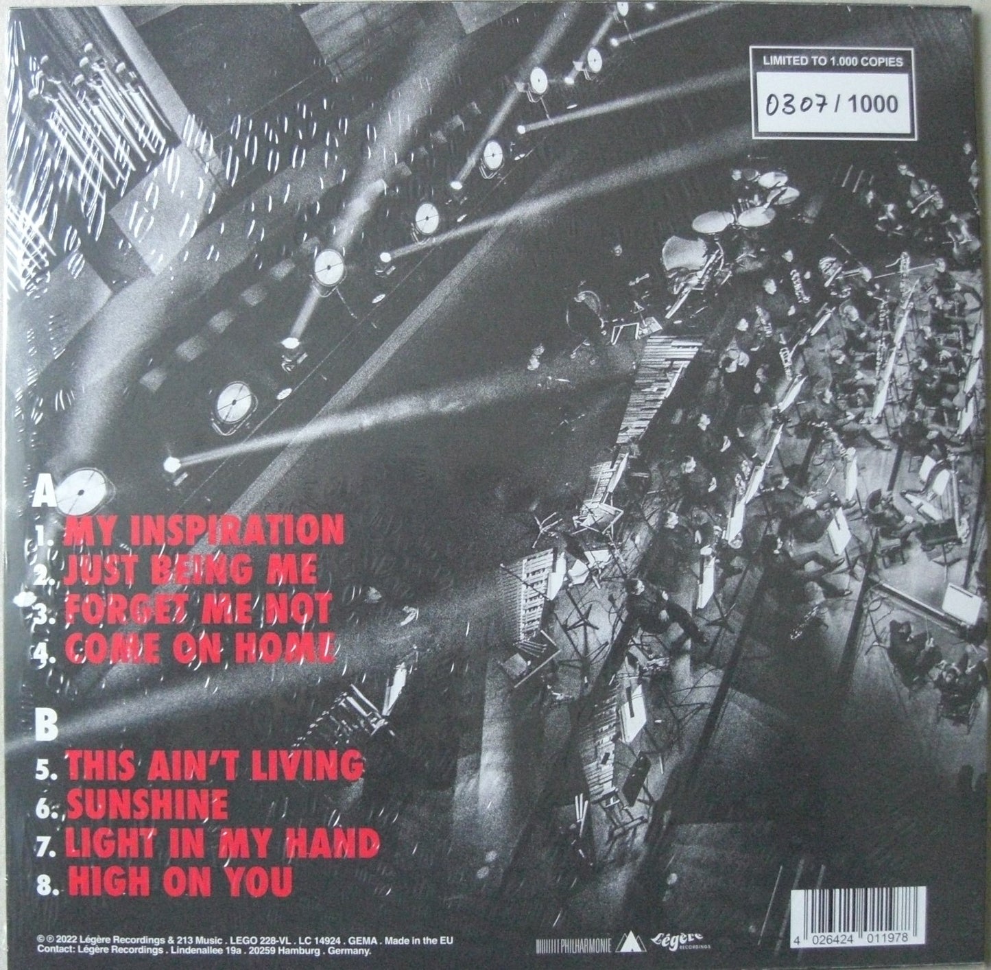 Myles Sanko – Live At Philharmonie Luxembourg Vinyl, LP, Limited Edt