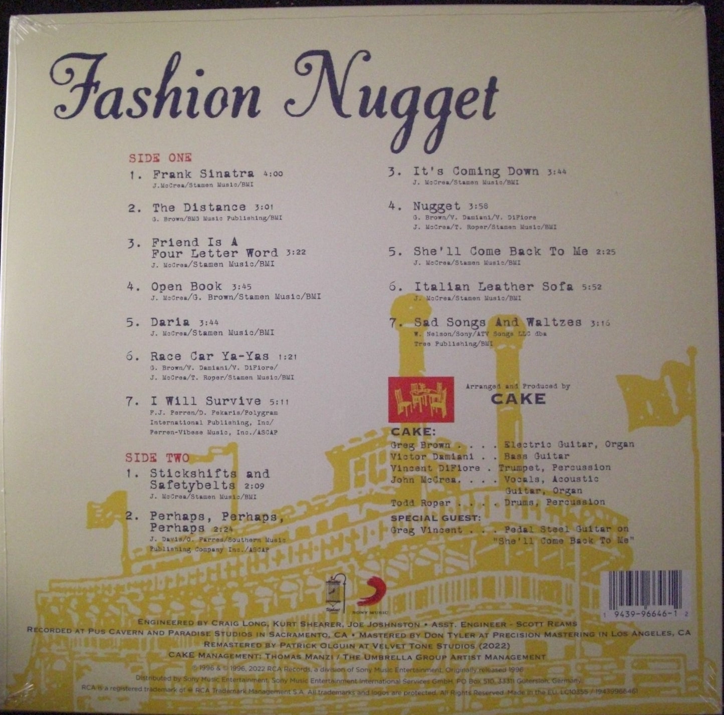 Cake – Fashion Nugget Vinyl, LP, Album, Reissue