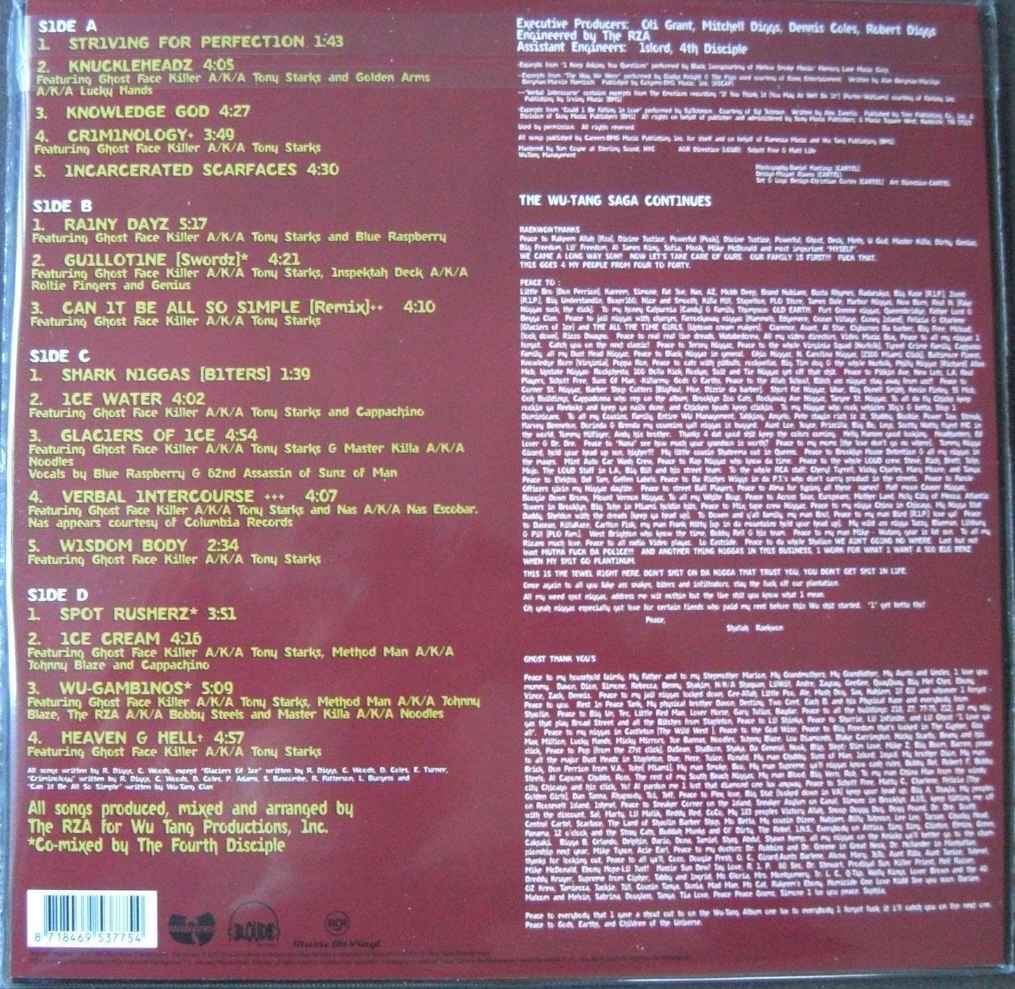 Raekwon – Only Built 4 Cuban Linx... 2x Vinyl, LP, Album, Reissue