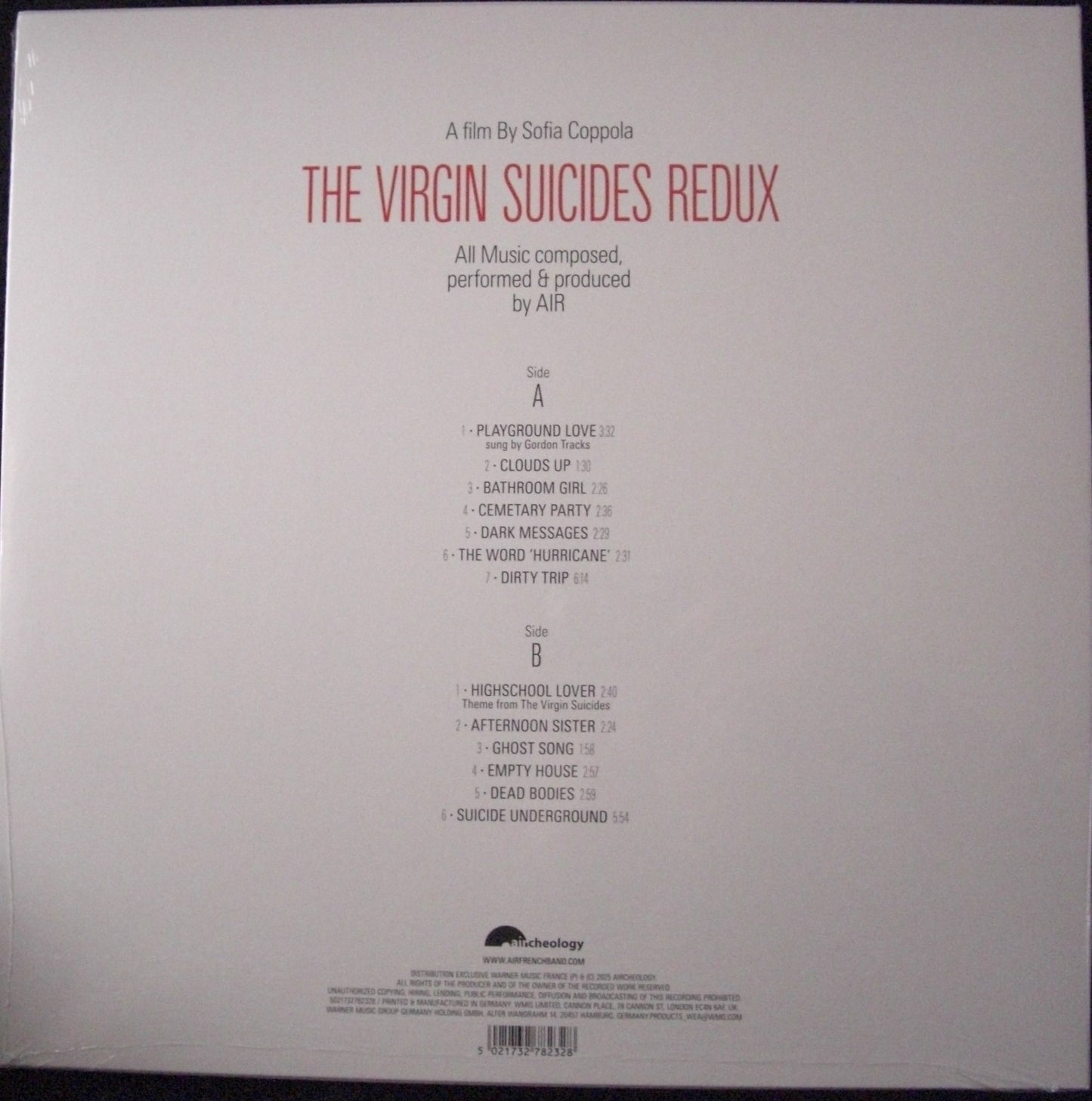 AIR – The Virgin Suicides Redux Vinyl, LP, Album, Reissue