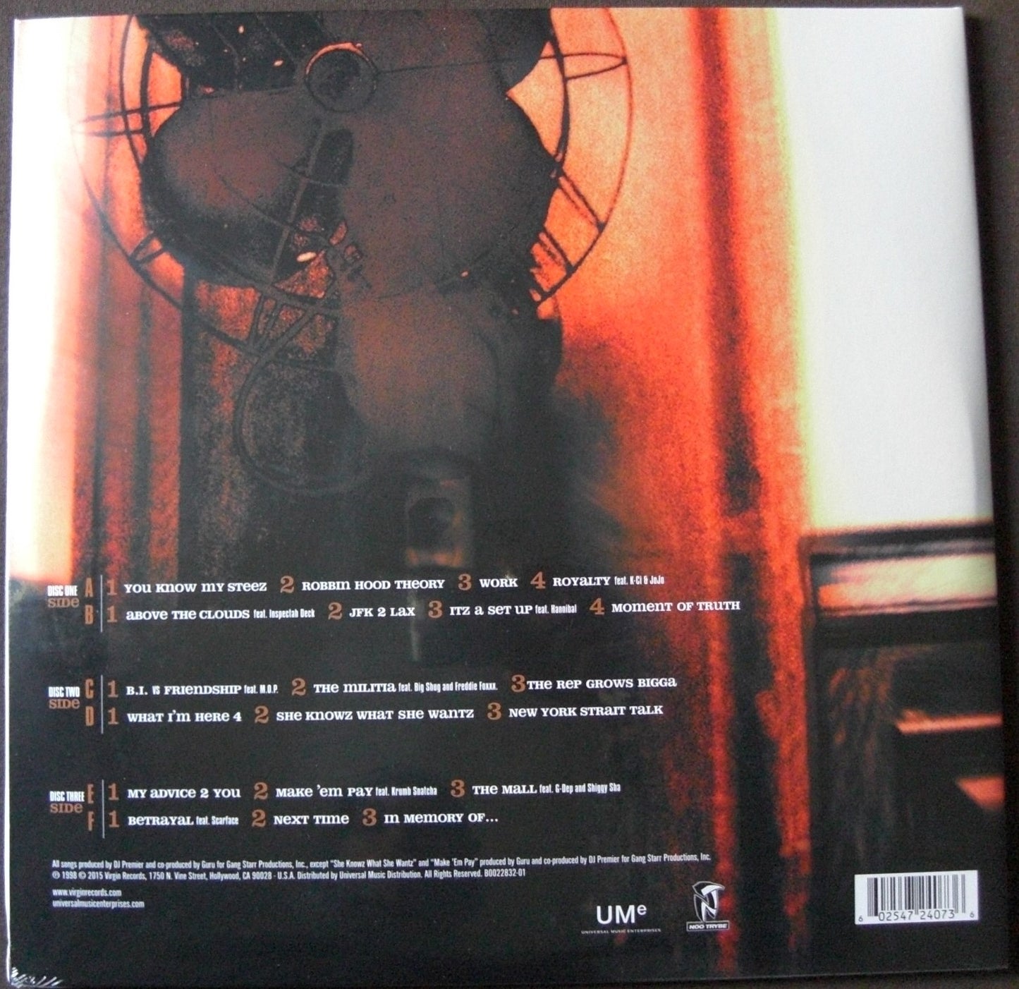 Gang Starr – Moment Of Truth 3x Vinyl, LP, Album, Reissue