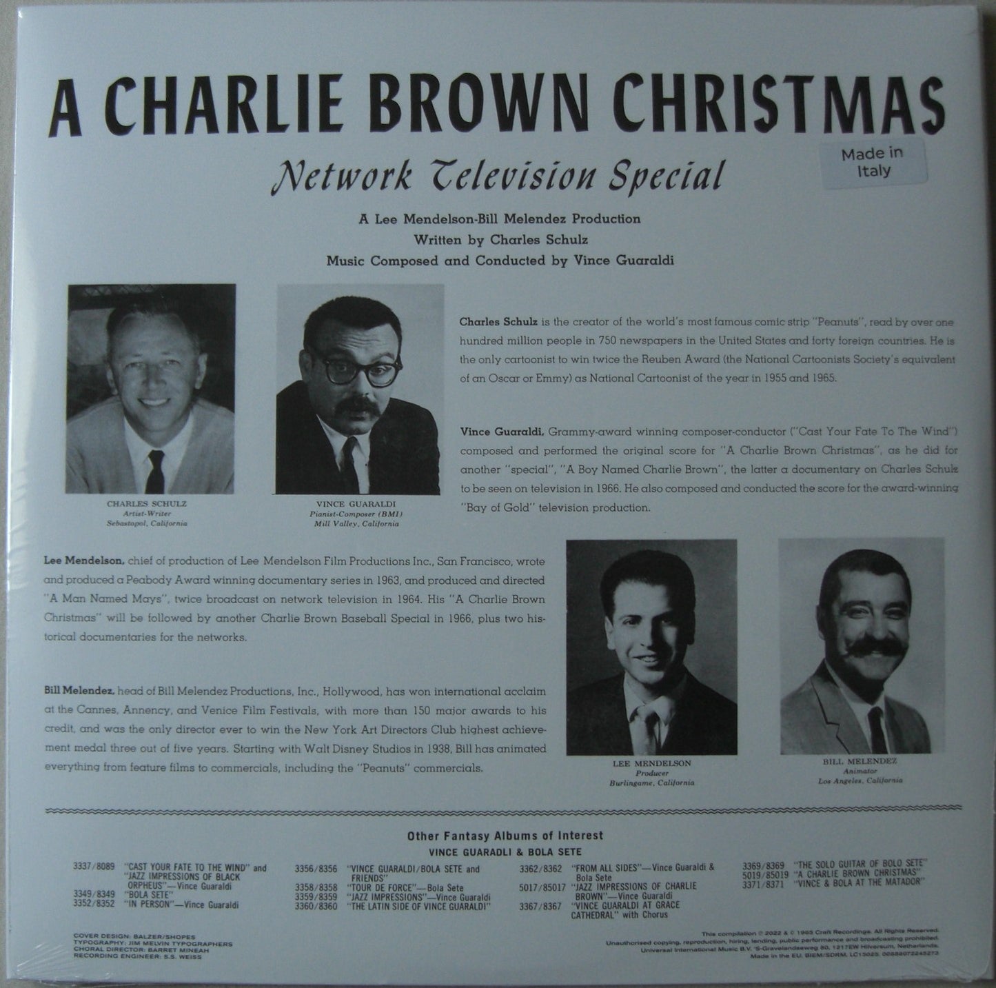 Vince Guaraldi Trio – A Charlie Brown Christmas Vinyl, LP, Album, Reissue 180g