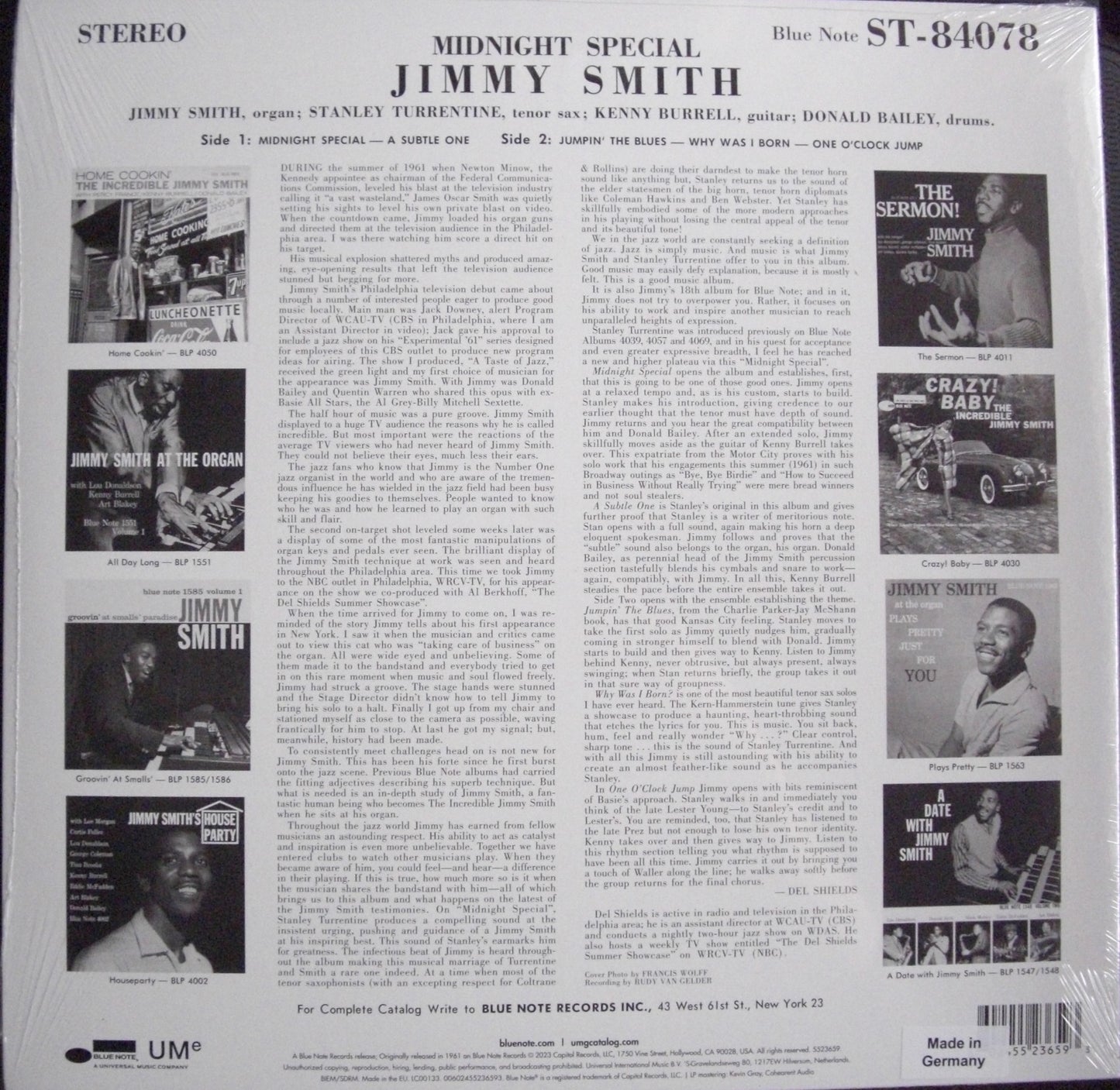 Jimmy Smith – Midnight Special Vinyl, LP, Album, Reissue