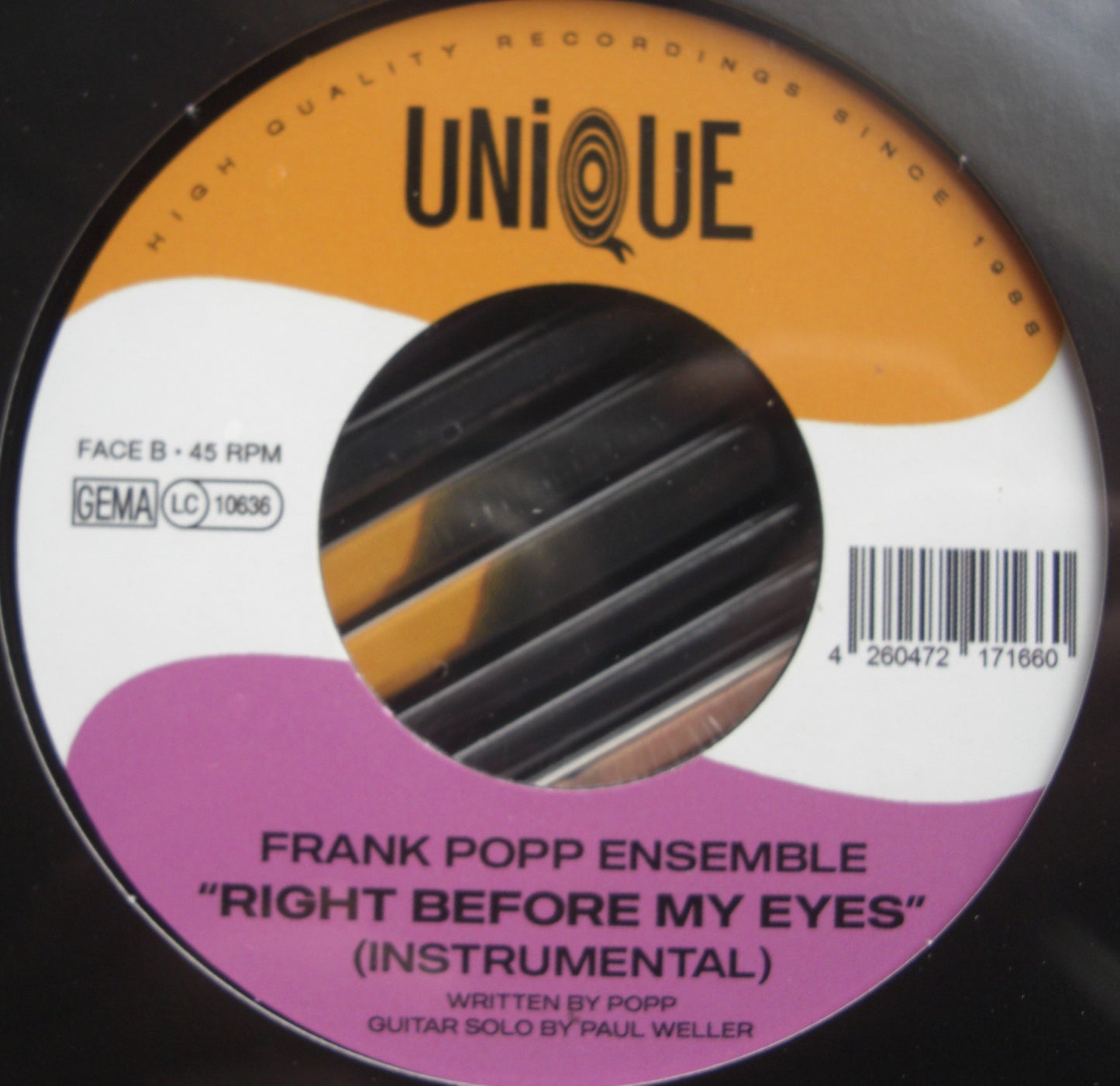 The Frank Popp Ensemble – Right Before My Eyes Vinyl, 7"