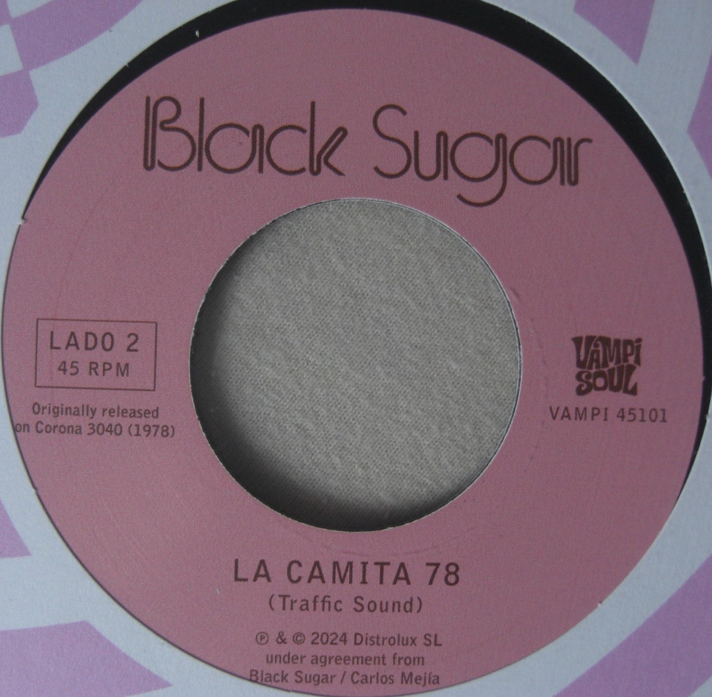 Traffic Sound / Black Sugar – La Camita / La Camita 78 Latin 7"