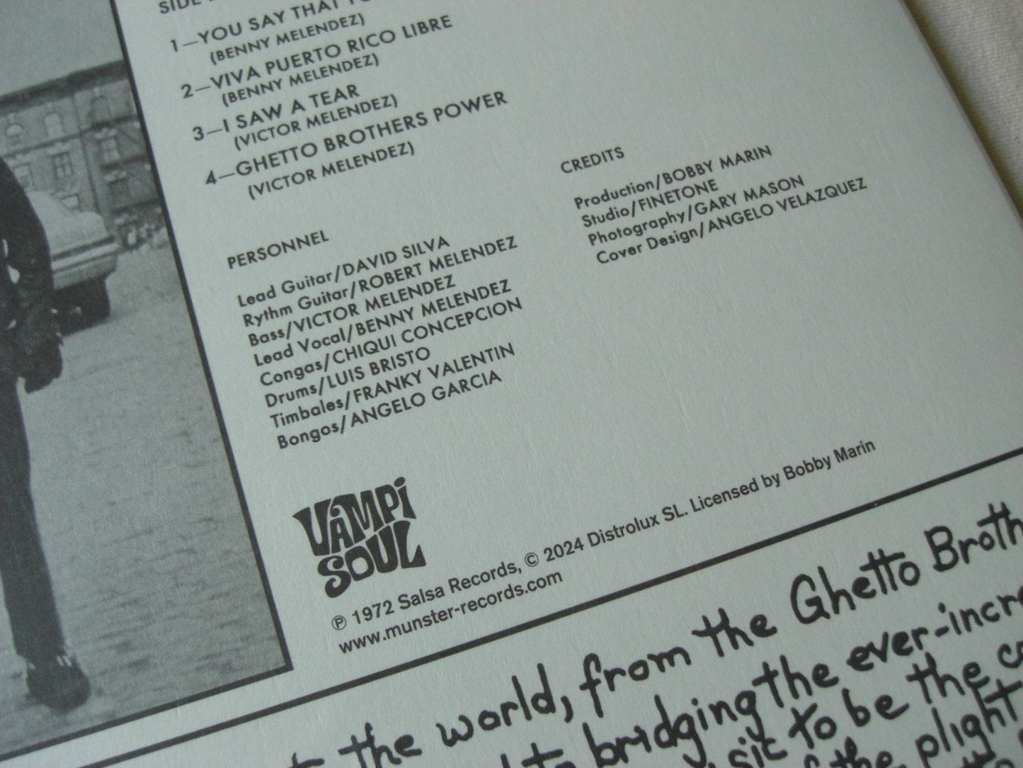 The Ghetto Brothers – Power-Fuerza Vinyl, LP, Album