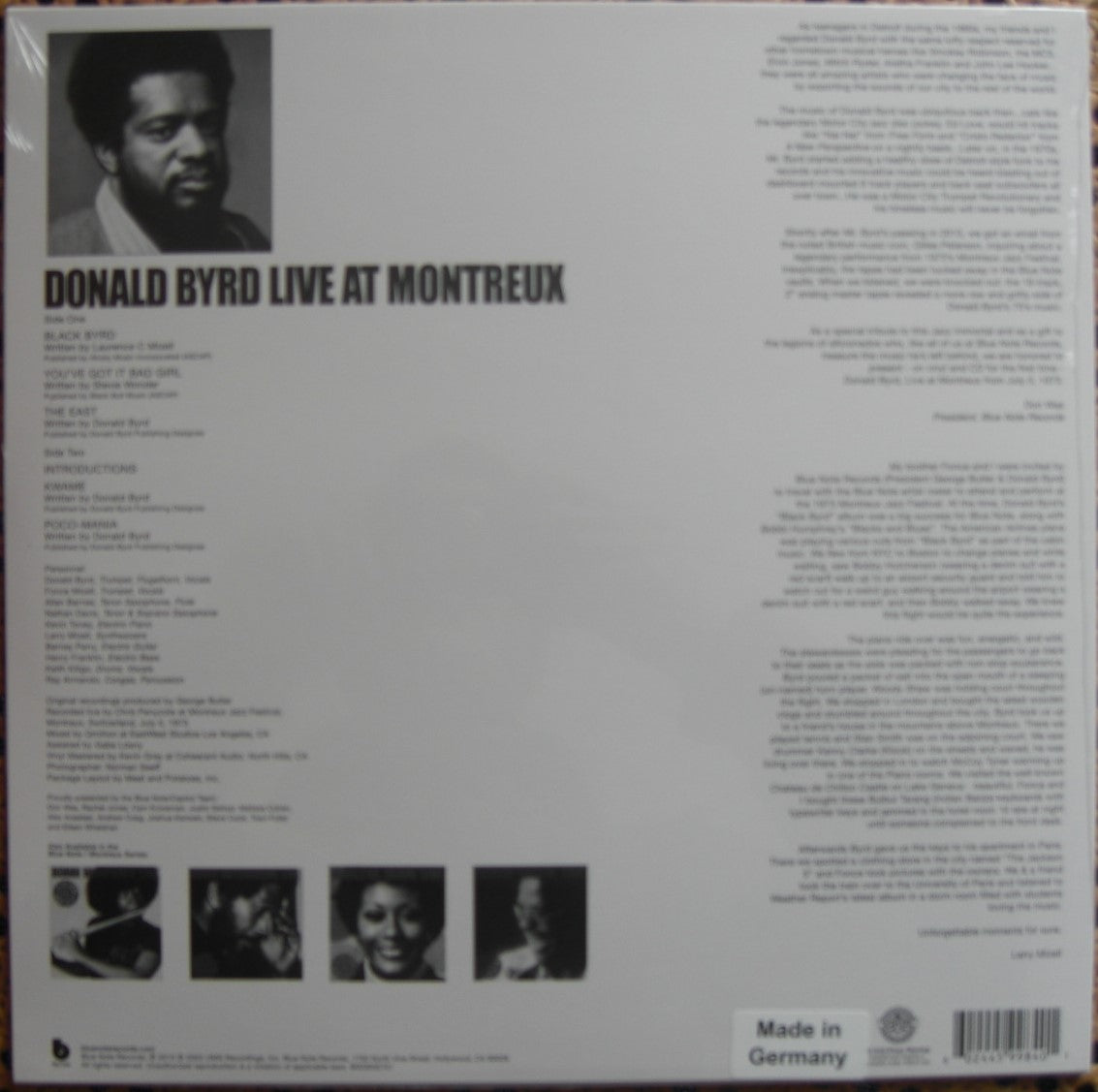 Donald Byrd – Cookin' With Blue Note At Montreux Vinyl, LP, Album