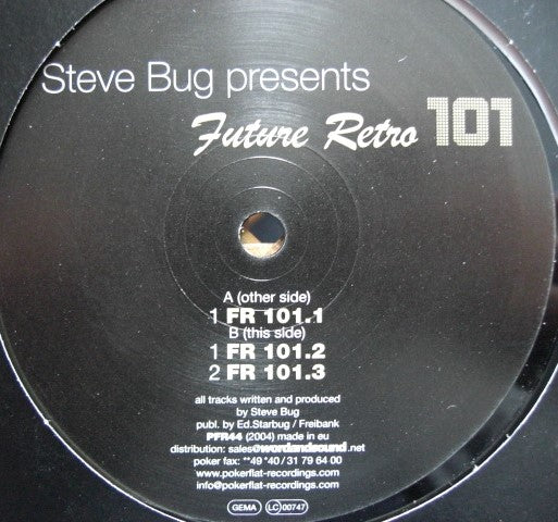 Steve Bug – Future Retro 101 Vinyl, 12", Maxi