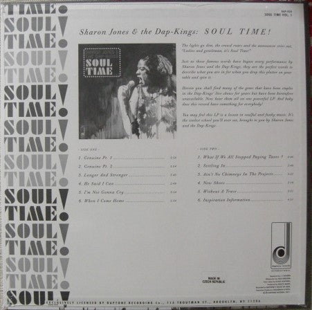 Sharon Jones y los Dap Kings – ¡Hora del alma! (Soul Time Vol. 1) Vinilo, LP, Recopilación