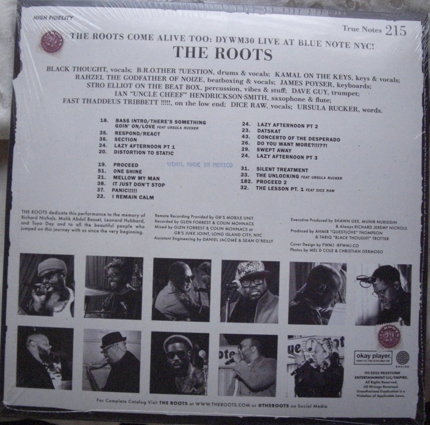 The Roots – The Roots Come Alive Too: DYWM 30 Live at Blue Note NYC! 2x Vinyl, LP, Album, Reissue