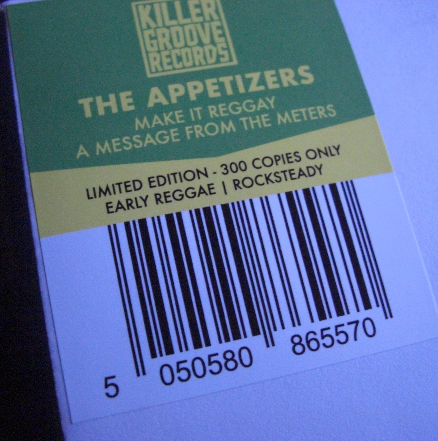 The Appetizers - Make It Reggay / A Message From The Meters Vinyl, 7" Limited