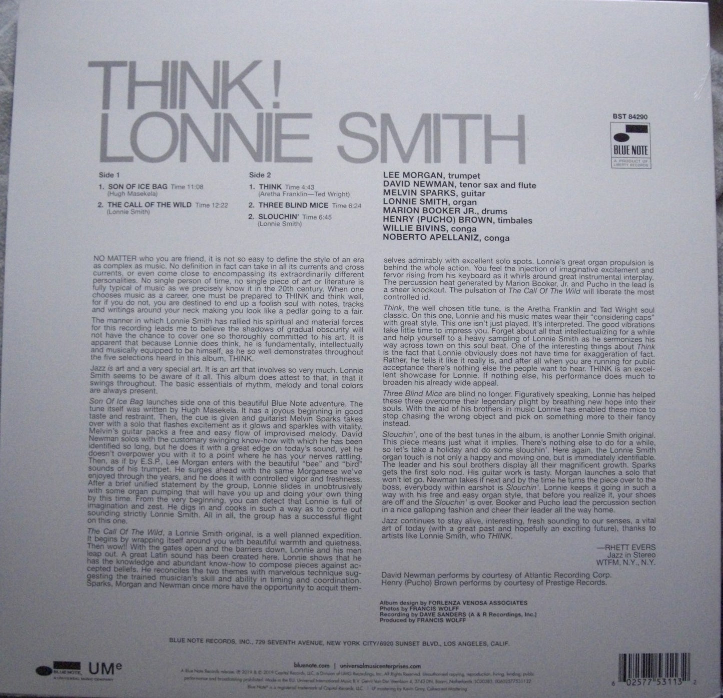 Lonnie Smith – Think! Vinyl, LP, Album, Reissue