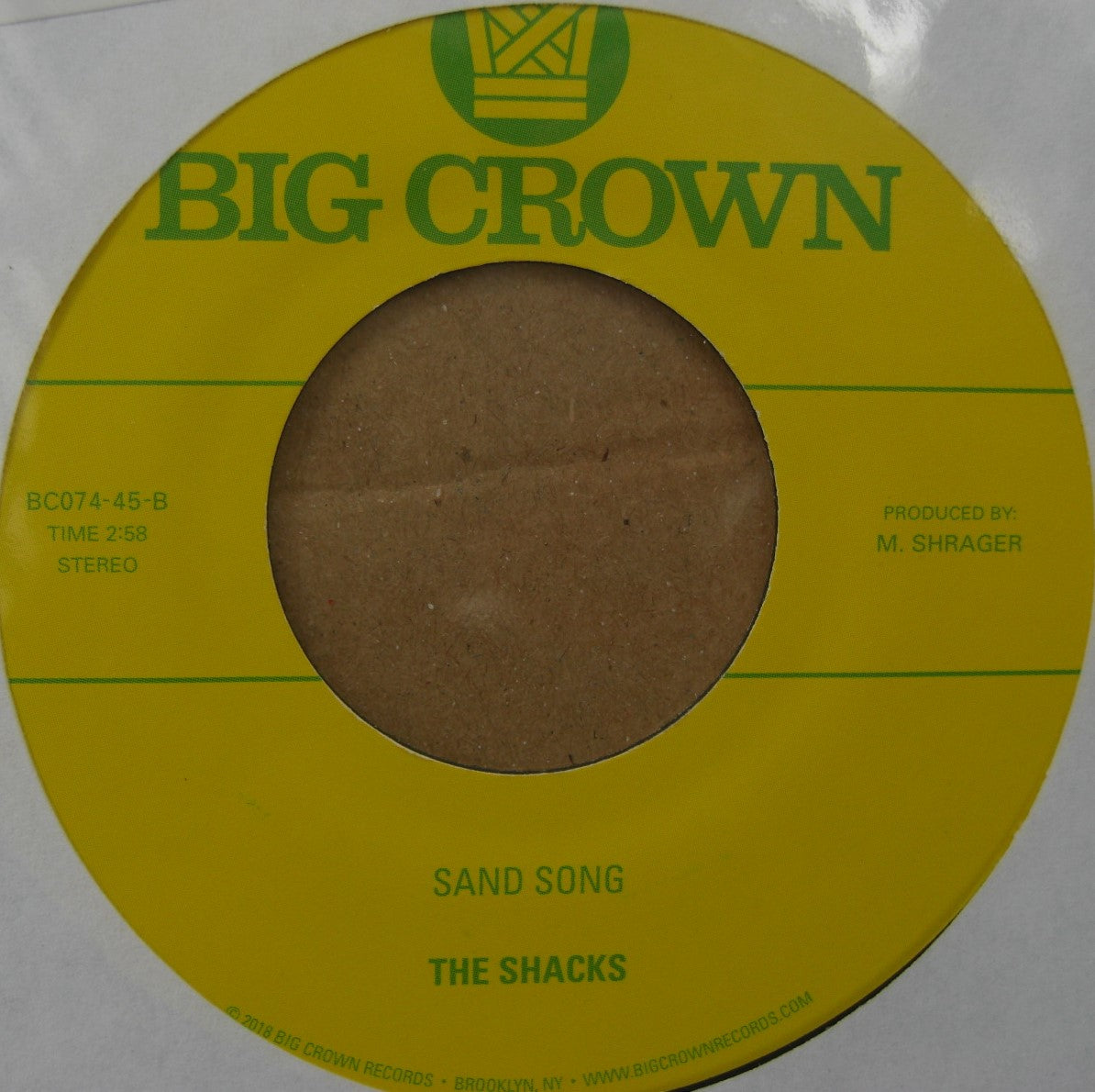 The Shacks – Mi nombre es... / Vinilo Sand Song, 7"