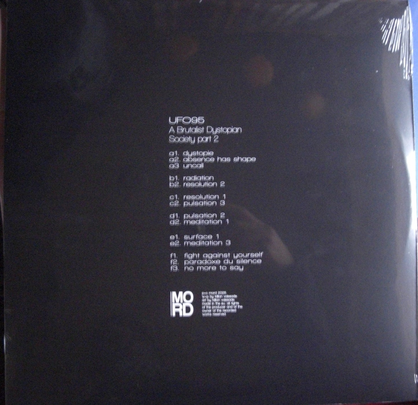 UFO95 – A Brutalist Dystopian Society - Part 2 Vinyl, 3x 12", Album