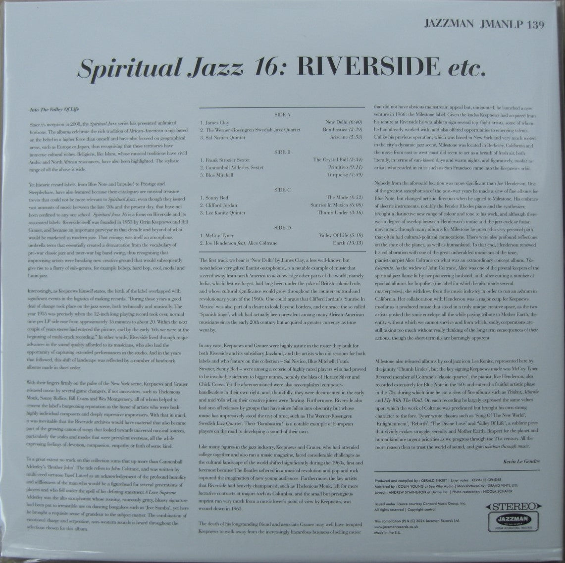 Jazzman Spiritual Jazz 16: Riverside 2 x Vinyl, LP Compilation
