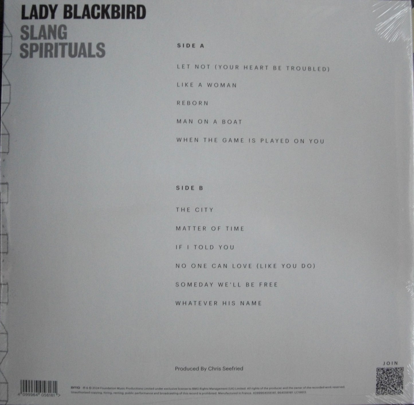 Lady Blackbird – Slang Spirituals Vinyl, LP, Album clear