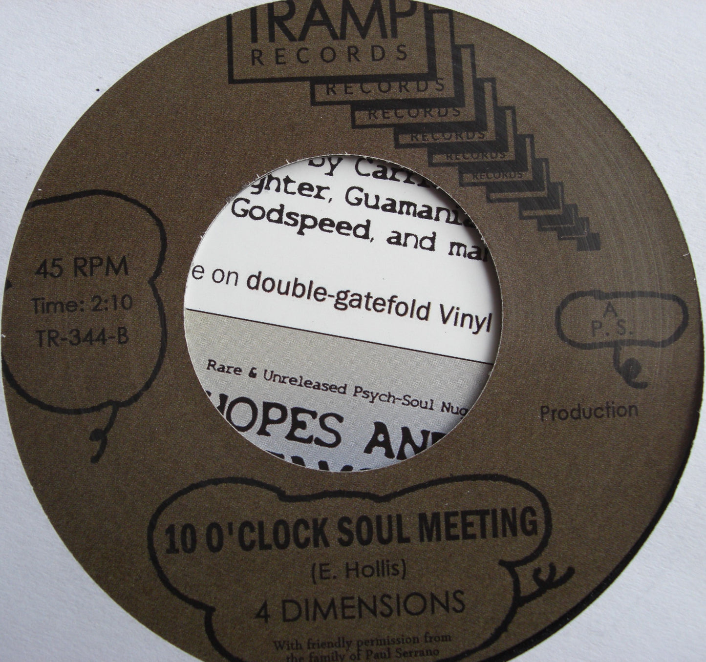 4 Dimensions – Hipper Snapper / 10 O'Clock Soul Meeting Vinyl, 7"