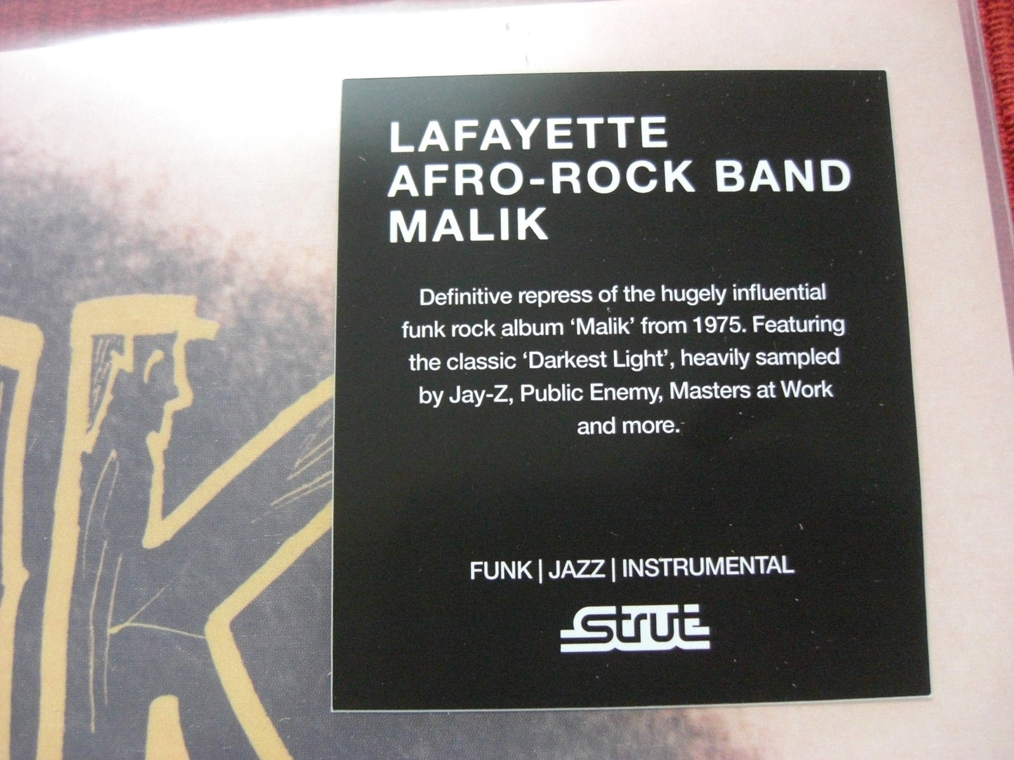 Lafayette Afro-Rock Band – Malik Vinyl, LP, Album black