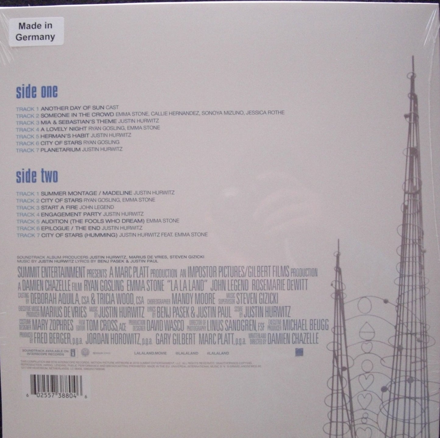 Various – La La Land (Original Motion Picture Soundtrack) Vinyl, LP, Album