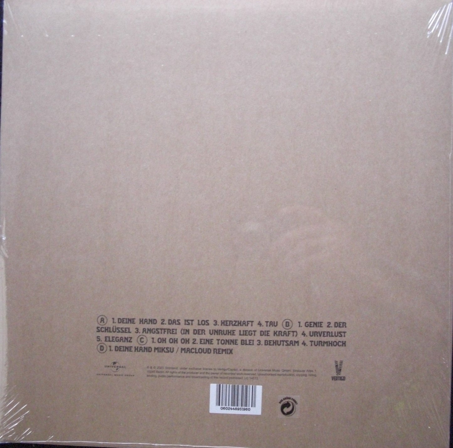 Herbert Grönemeyer – Das Ist Los 2x Vinyl, LP, Album
