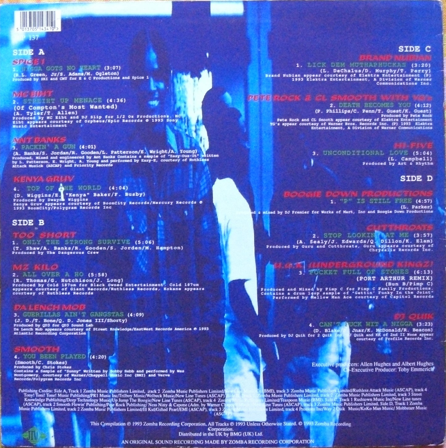 Menace II Society - Soundtrack 2x Vinyl LP Compilation UK 1993