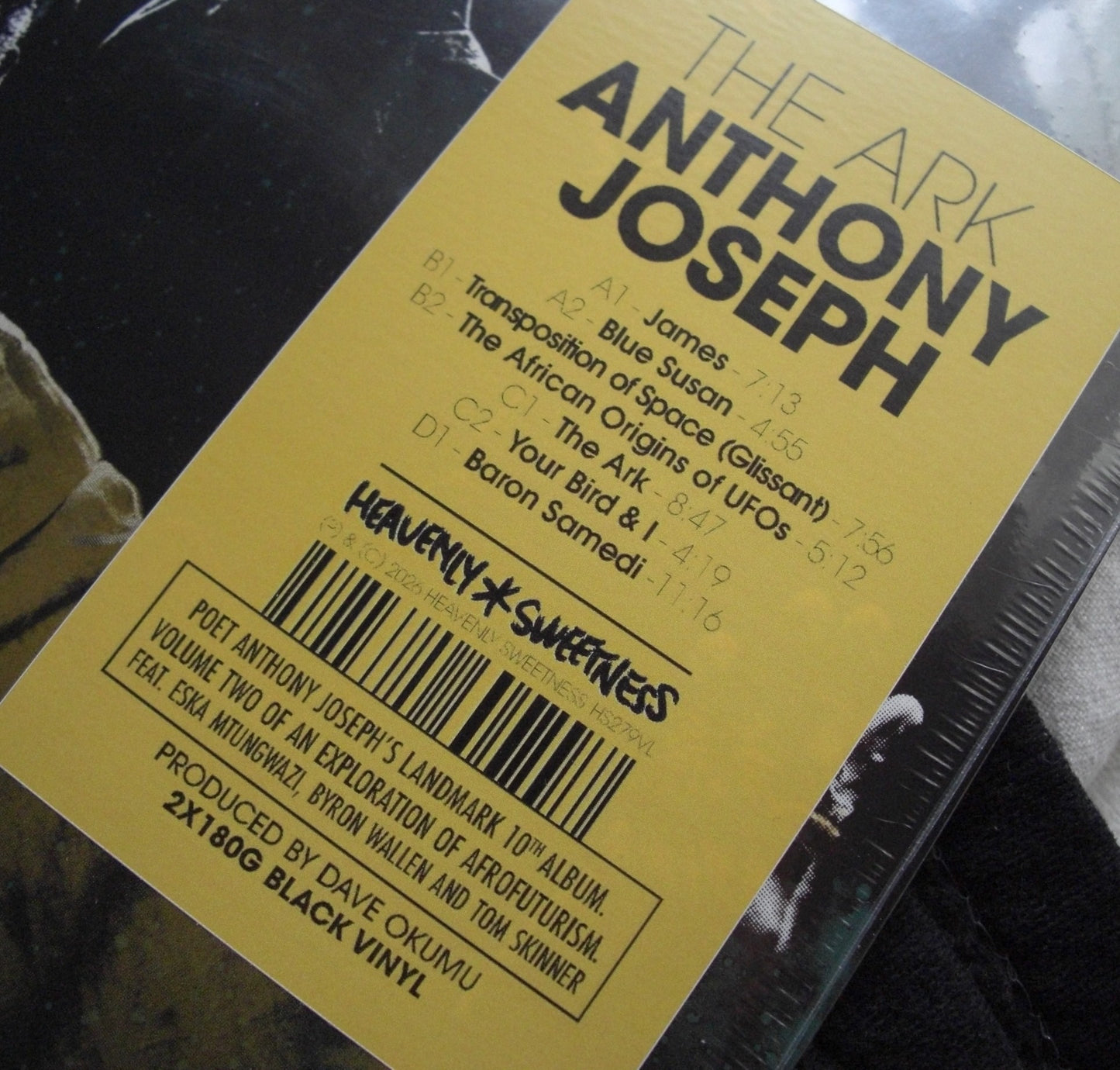 Anthony Joseph – The Ark 2x Vinyl, LP, Album
