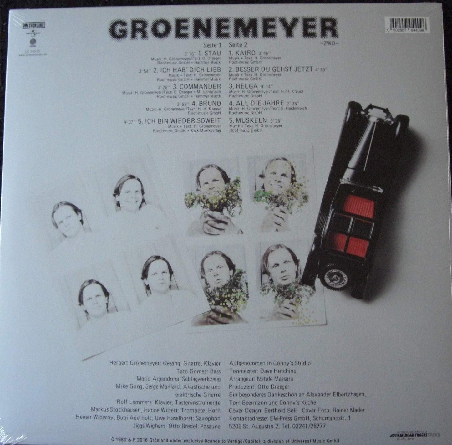 Herbert Grönemeyer – Zwo Vinyl, LP, Album, Reissue, Remastered