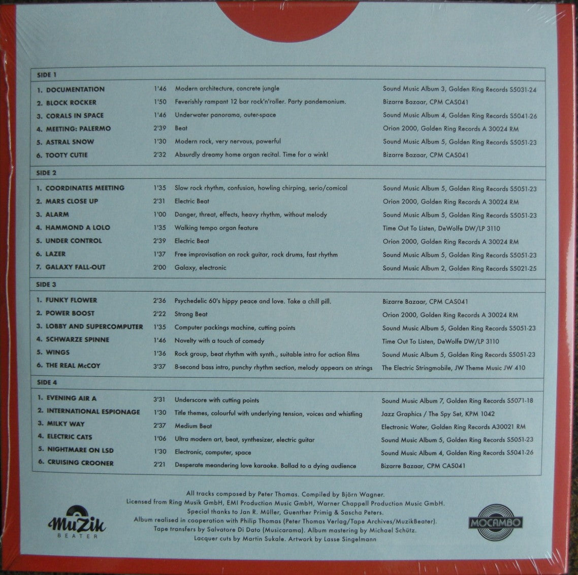 Peter Thomas Sound Orchestra - The Tape Masters Vol. 1 - Música de biblioteca 2 x vinilo, 10 ", compilación