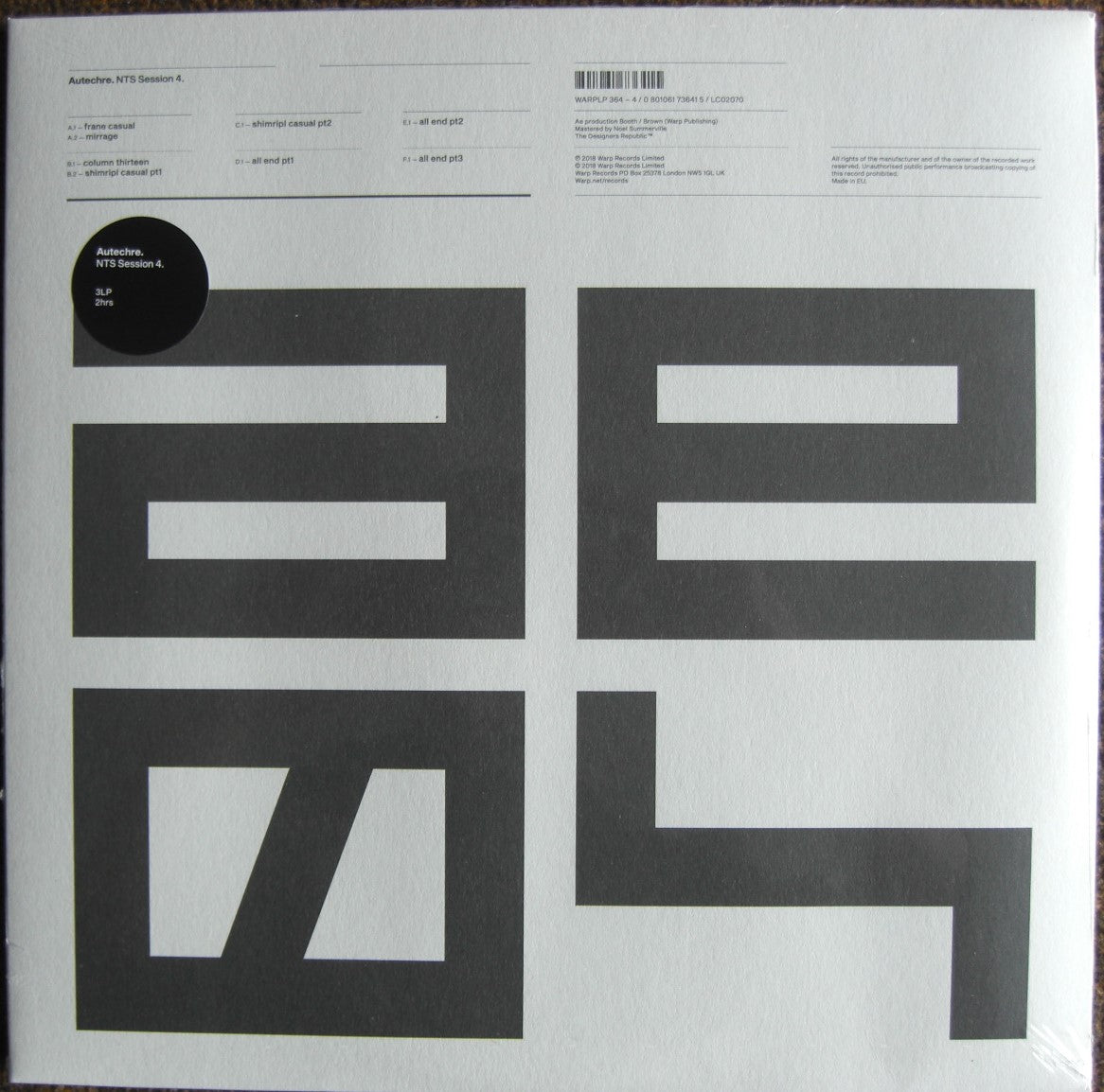 Autechre – NTS Session 4 Vinyl, 3x LP Album