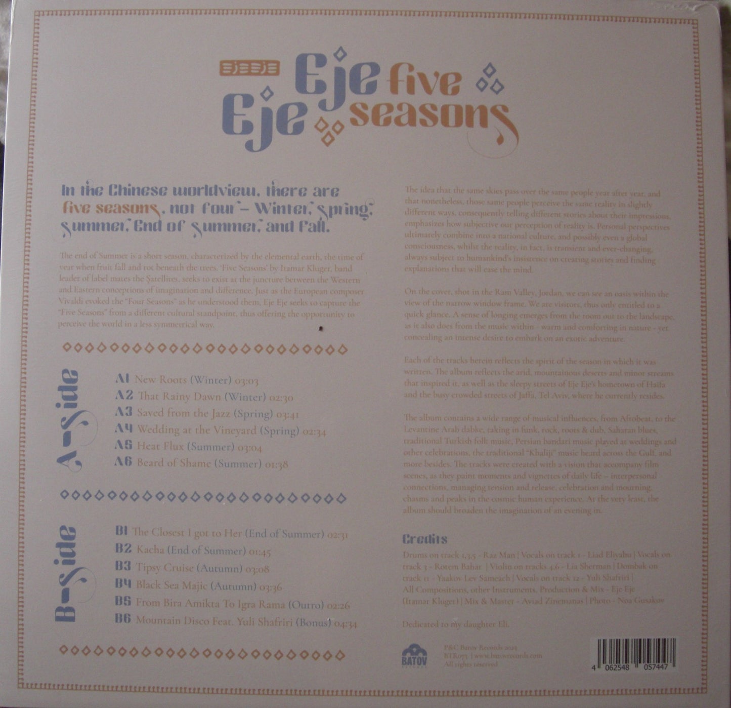 Eje Eje – Five Seasons Vinyl, LP, Album
