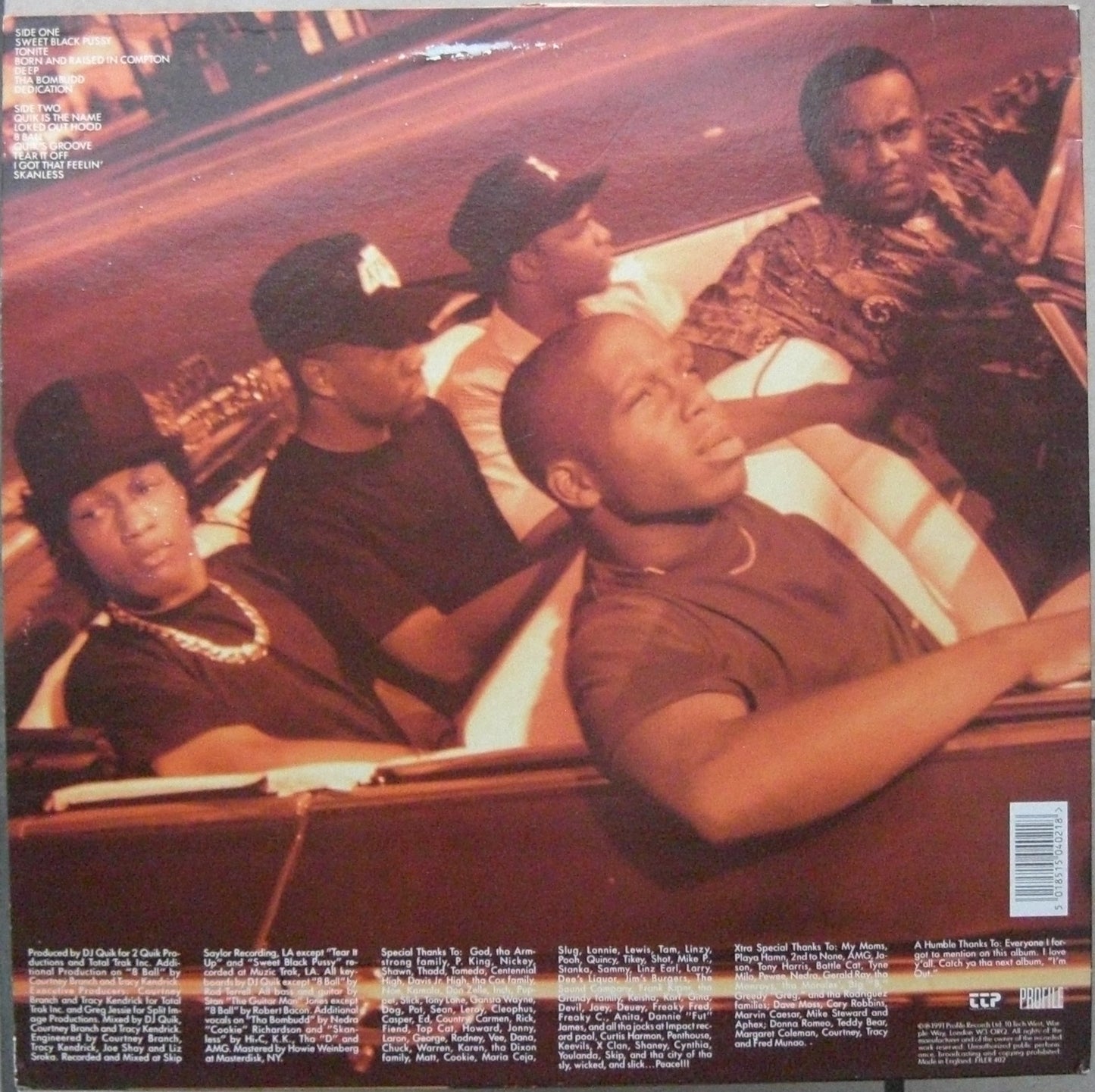DJ Quik – Quik Is The Name Vinyl, LP, Album UK 1991