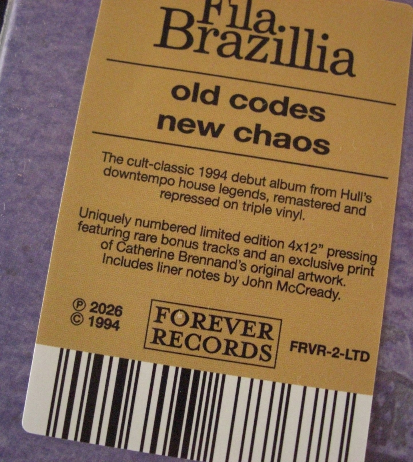 Fila Brazillia – Old Codes New Chaos 4x Vinyl, LP, Reissue, Limited Edt