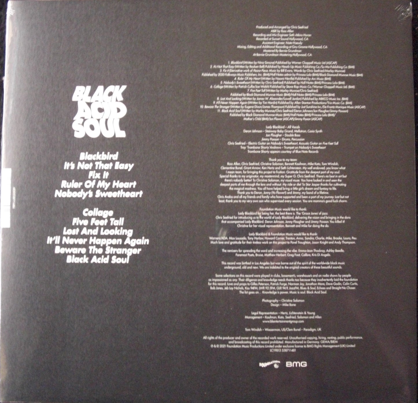 Lady Blackbird – Black Acid Soul Vinyl, LP, Album, Reissue