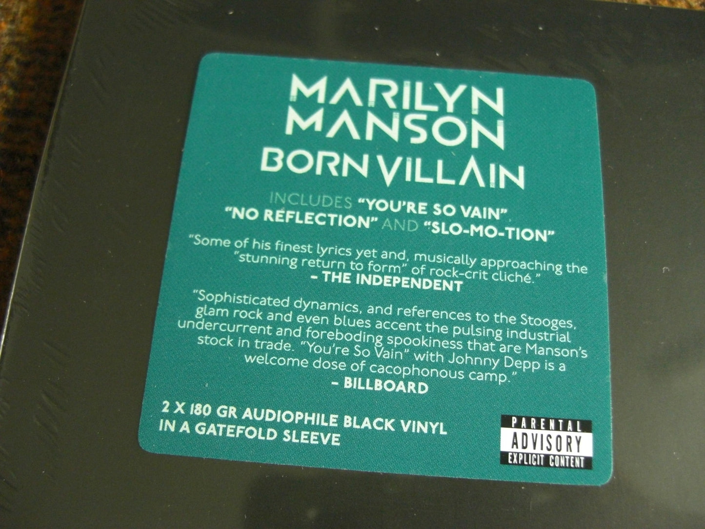 Marilyn Manson – Born Villain 2 x Vinyl, LP, Album