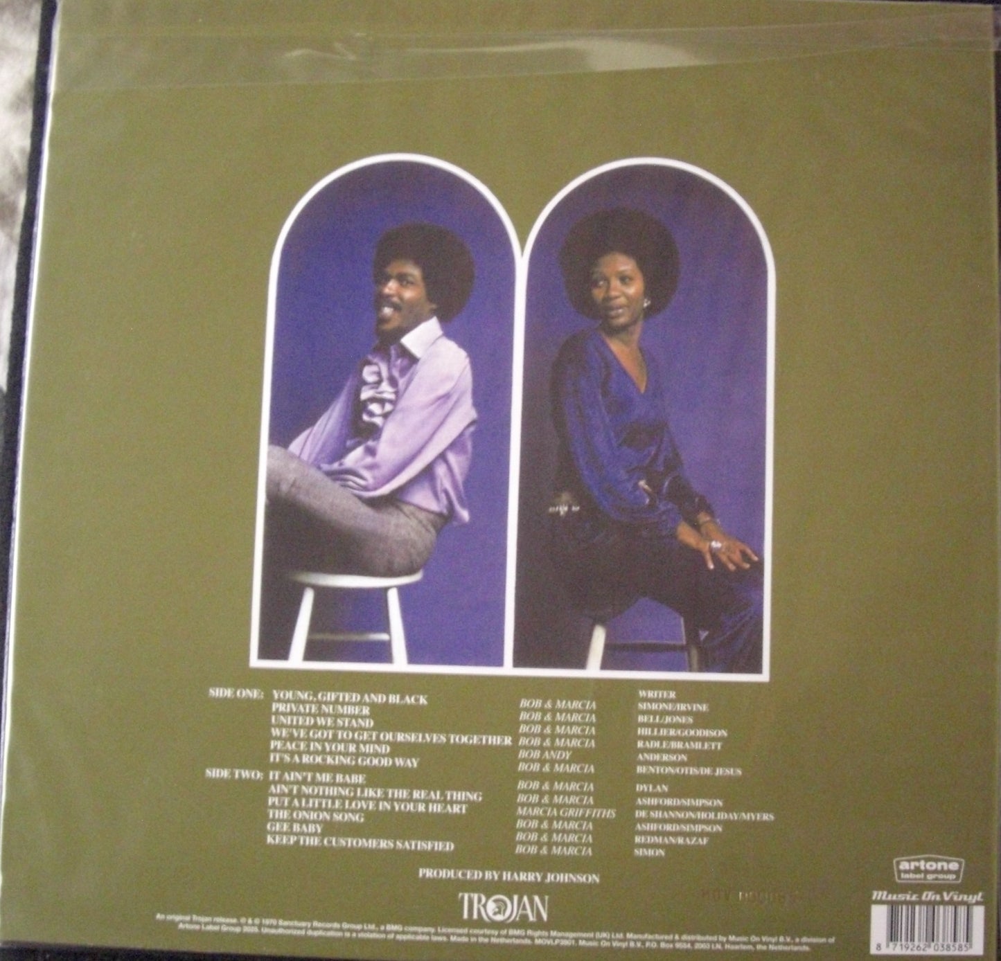 Bob Andy & Marcia Griffiths – Young Gifted And Black Vinyl, LP, Album, Reissue, Limited Edt orange