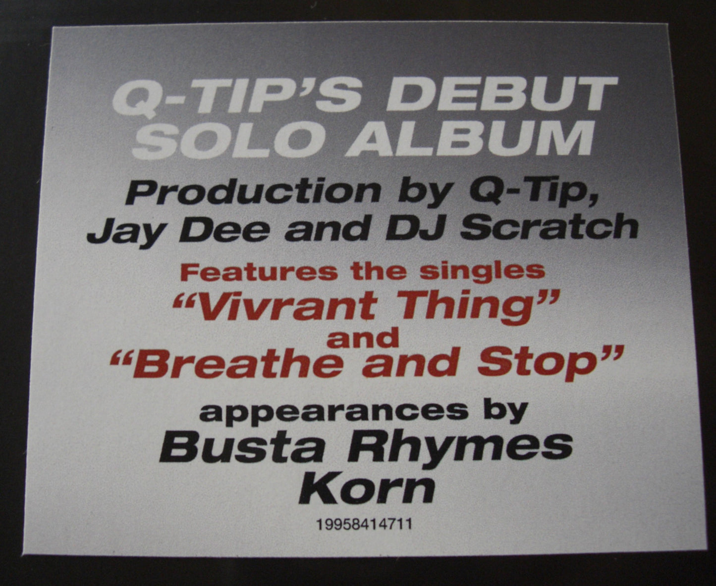 Q-Tip – Amplified Vinyl, LP, Album, Reissue 2026