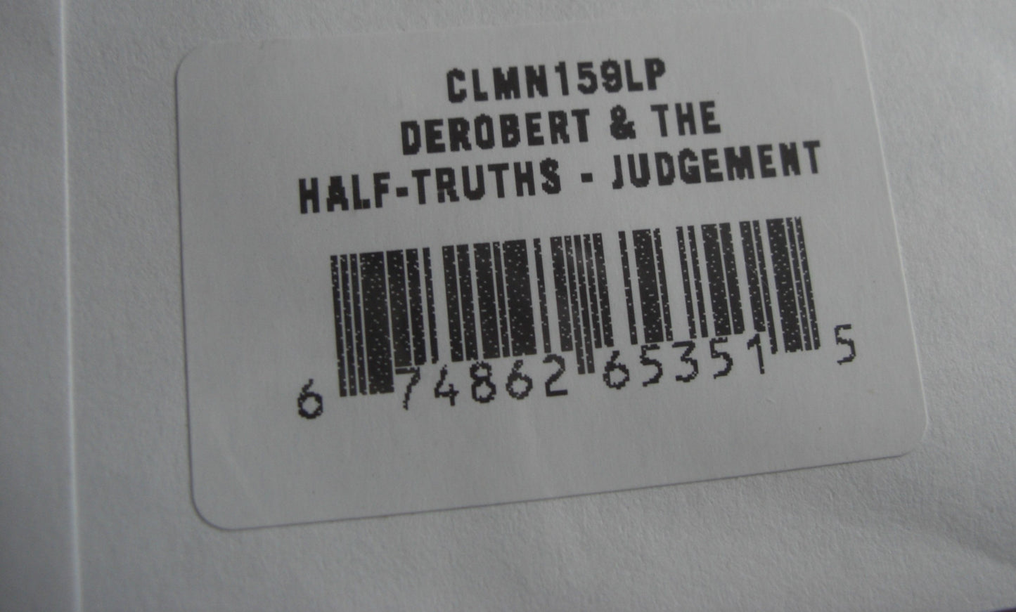 DeRobert & The Half-Truths – Judgement Part 1 & 2 Vinyl, 7"