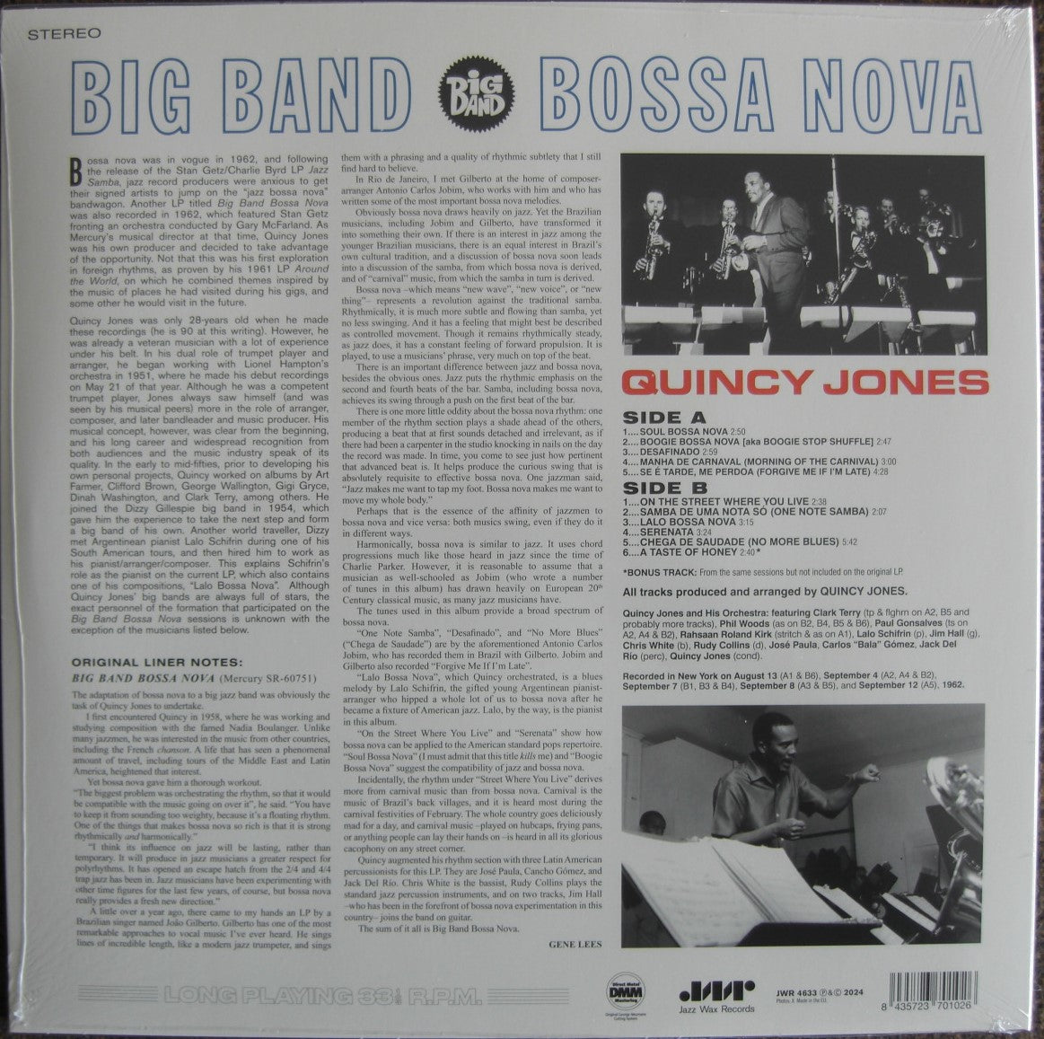 Quincy Jones And His Band – Big Band Bossa Nova Vinyl, LP, Album, Limited Edt