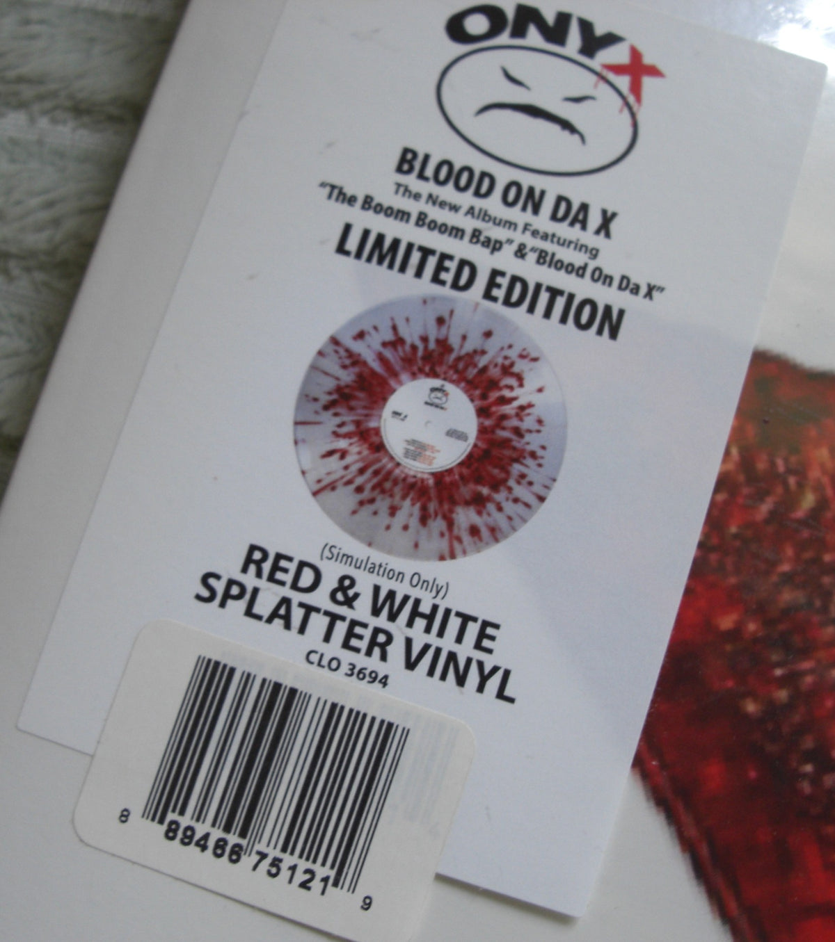 Onyx - Blood On Da X Vinyl, LP, Album, Limited Edt red-white