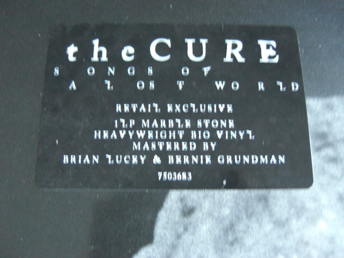 The Cure – Songs Of A Lost World Vinyl, LP, Album grey marbled