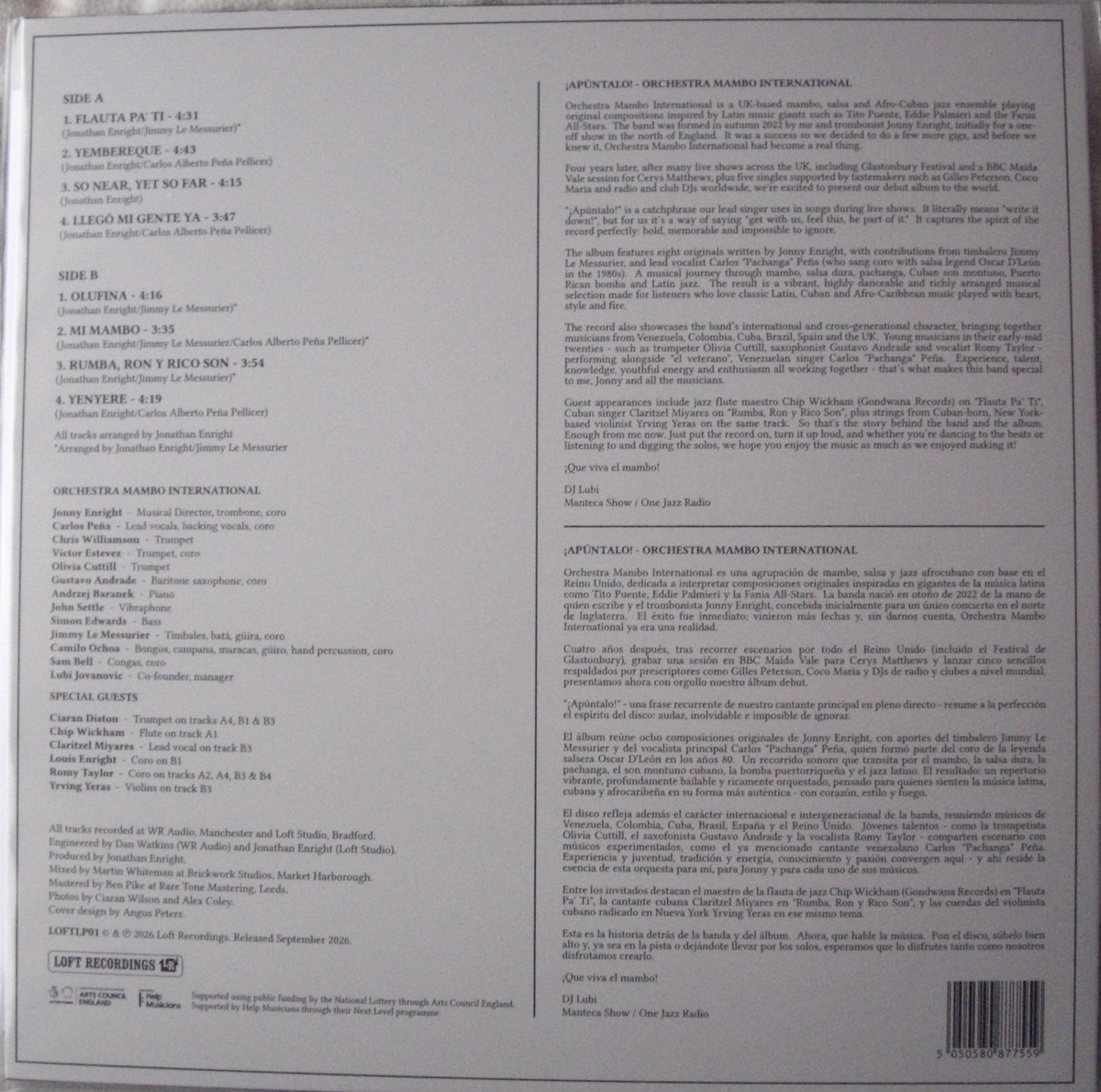 Orchestra Mambo International - Apuntalo Vinyl, LP, Album