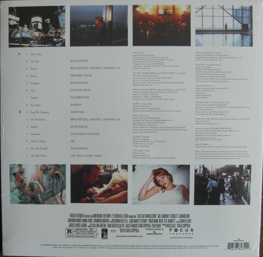 Lost In Translation (Music From The Motion Picture Soundtrack) Vinyl, LP, Compilation
