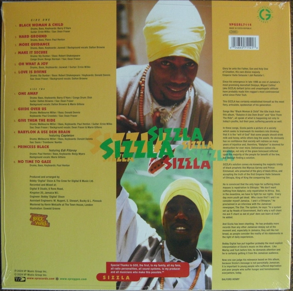 Sizzla – Black Woman And Child Vinyl, LP, Album, Limited Edt green