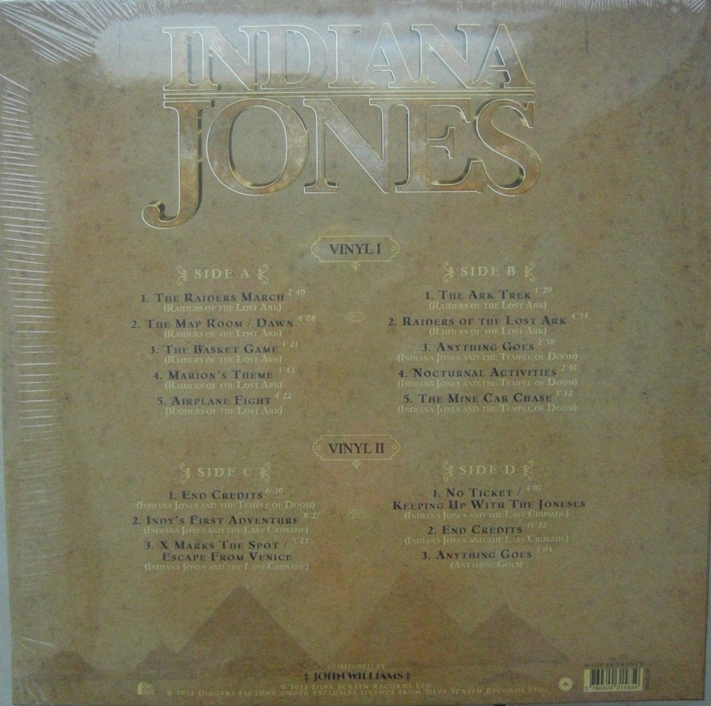 Indiana Jones de la Orquesta Filarmónica de Praga 2 x Vinilo, LP Compilación rojo