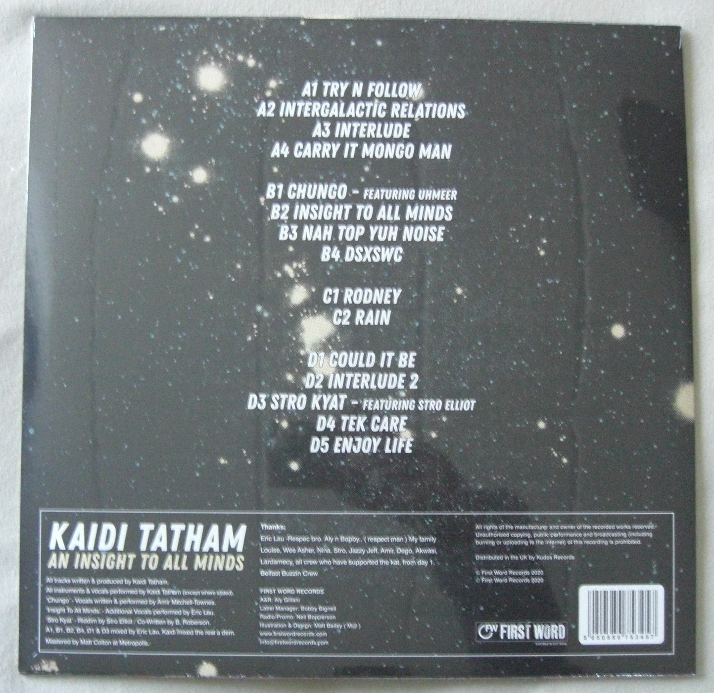 Kaidi Tatham - An Insight To All Minds 2x Vinilo Álbum de 12"