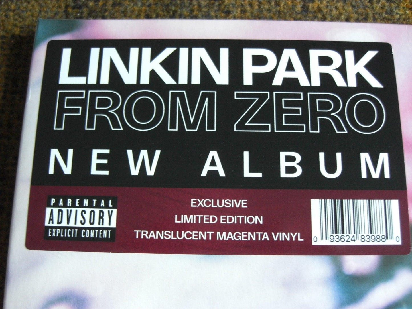 Linkin Park – From Zero Vinyl, LP, Album, Limited Edt translucent magenta