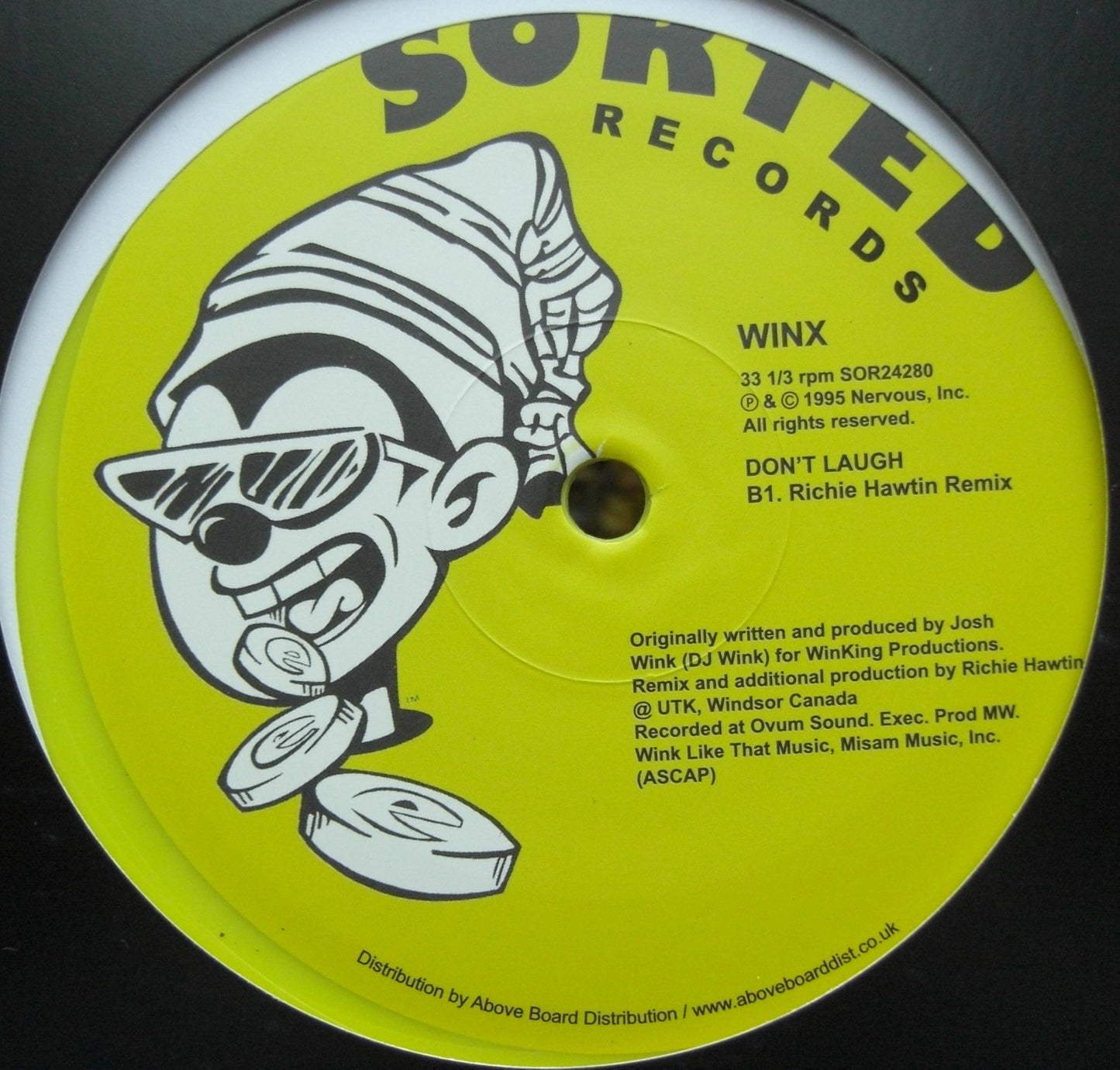 Josh Wink (Winx) - Don't Laugh Vinilo, 12" Sencillo negro