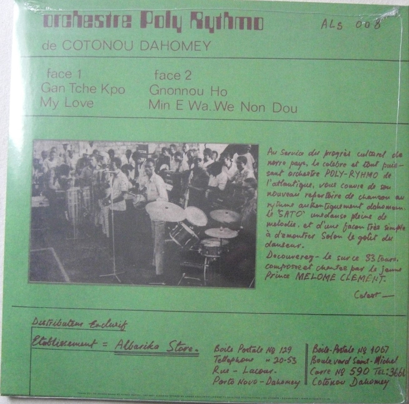 Orchestre Poly-Rythmo De Cotonou Dahomey – Le Sato Vinyl, LP, Album